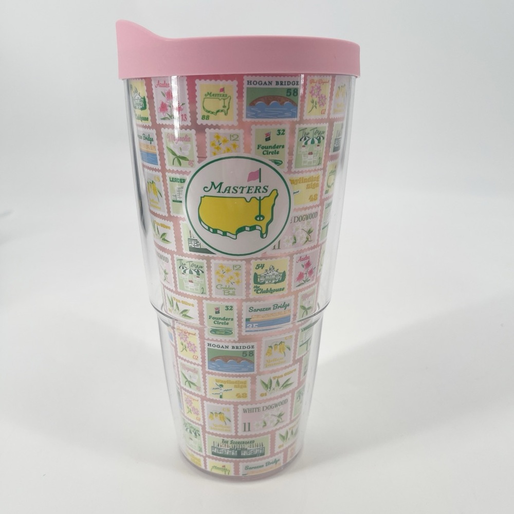 Masters Pink and Clear Tumbler
